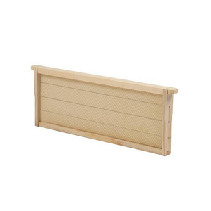 Three Quarter Depth Assembled Wooden Frame with Beeswax Foundation